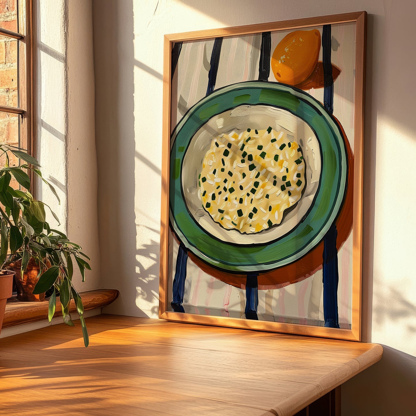 Risotto alla Milanese – Italian Rice Dish, Café Wall Art, clean layout with no caption