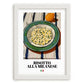 Risotto alla Milanese – Italian Rice Dish, Café Wall Art, placed in minimal white frame