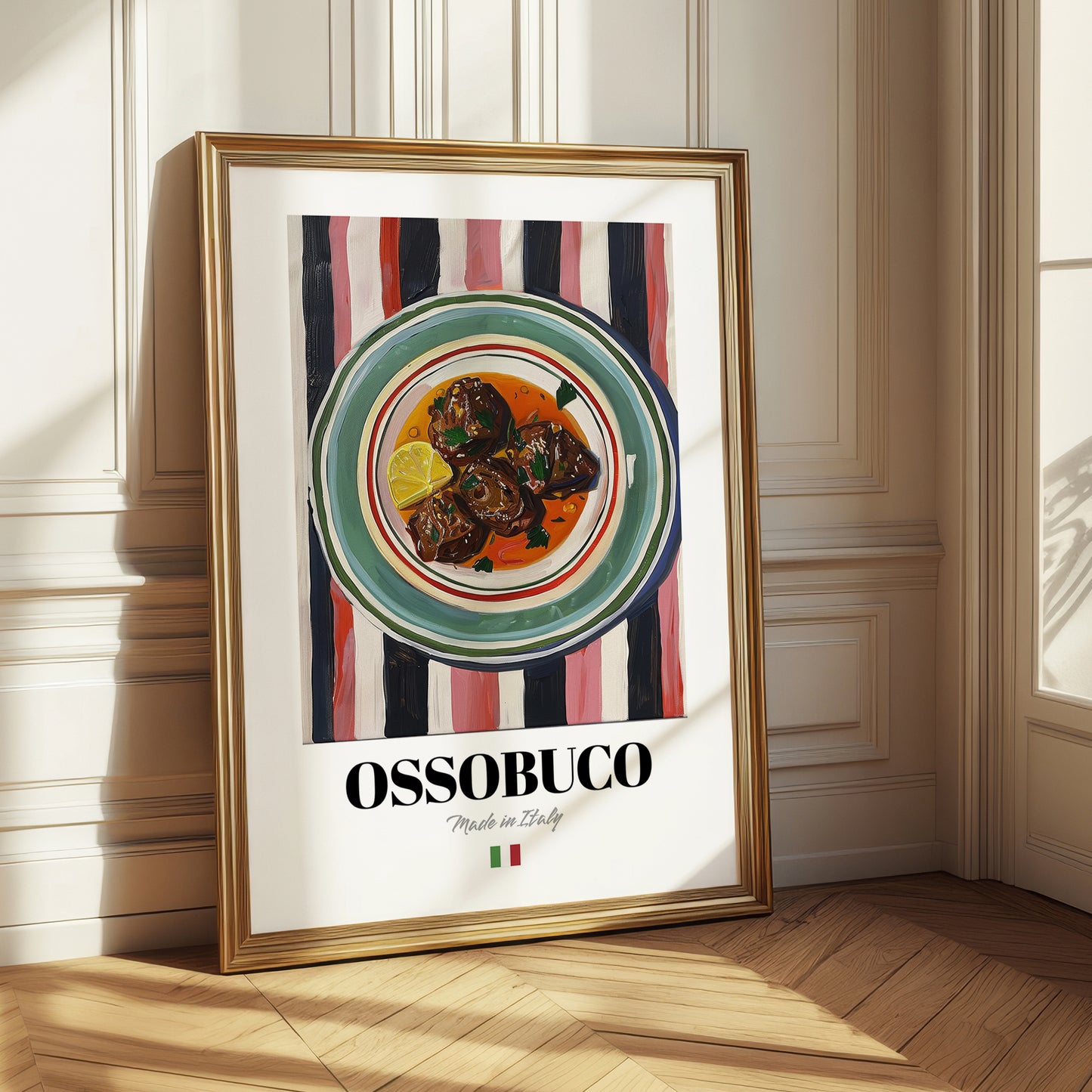 Ossobuco – Italian Stew Dish, Restaurant Poster