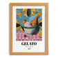 Gelato – Italian Ice Cream Gelato, Gelateria Art, set in oak frame