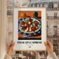 Insalata Caprese – Italian Salad Dish, Café Poster, styled in a charming Paris street view