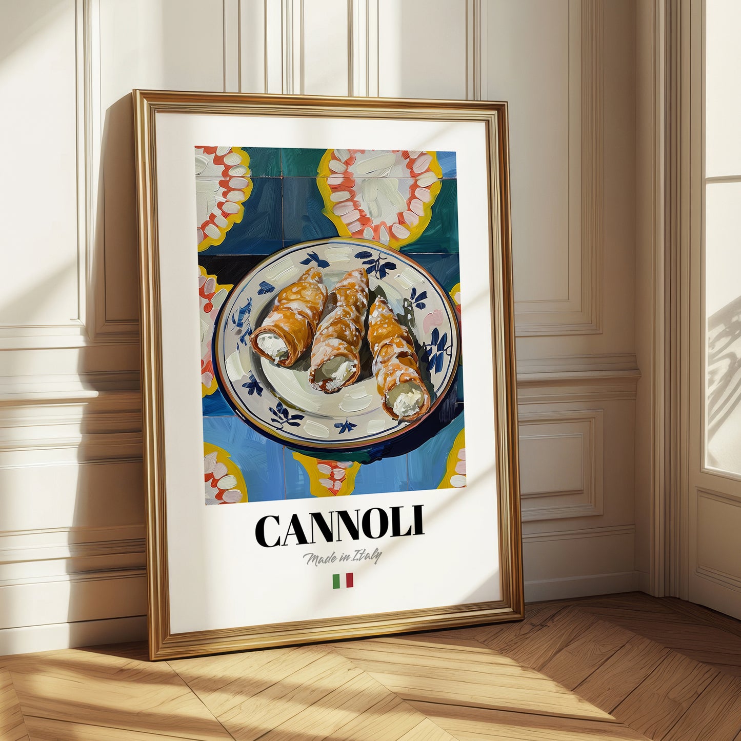 Cannoli – Italian Dessert Dish, Café Poster