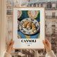 Cannoli – Italian Dessert Dish, Café Poster, styled in a charming Paris street view