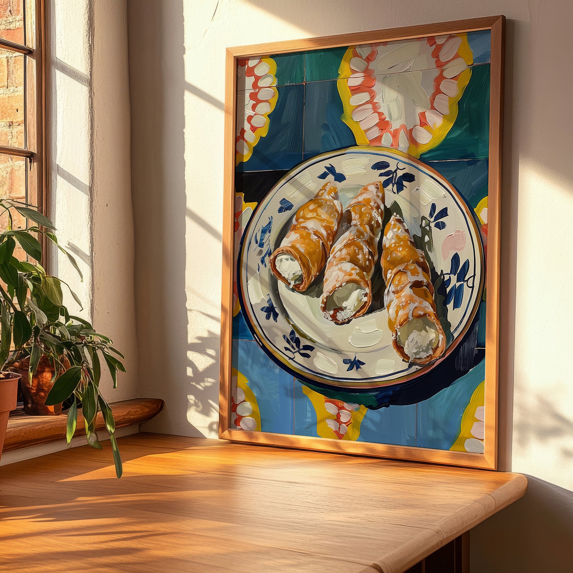 Cannoli – Italian Dessert Dish, Café Poster, clean layout with no caption