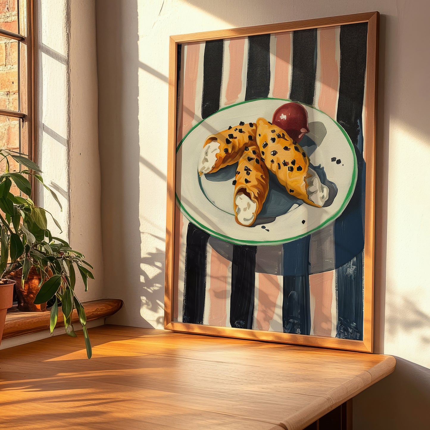 Cannoli – Italian Dessert Dish, Café Poster, clean layout with no caption