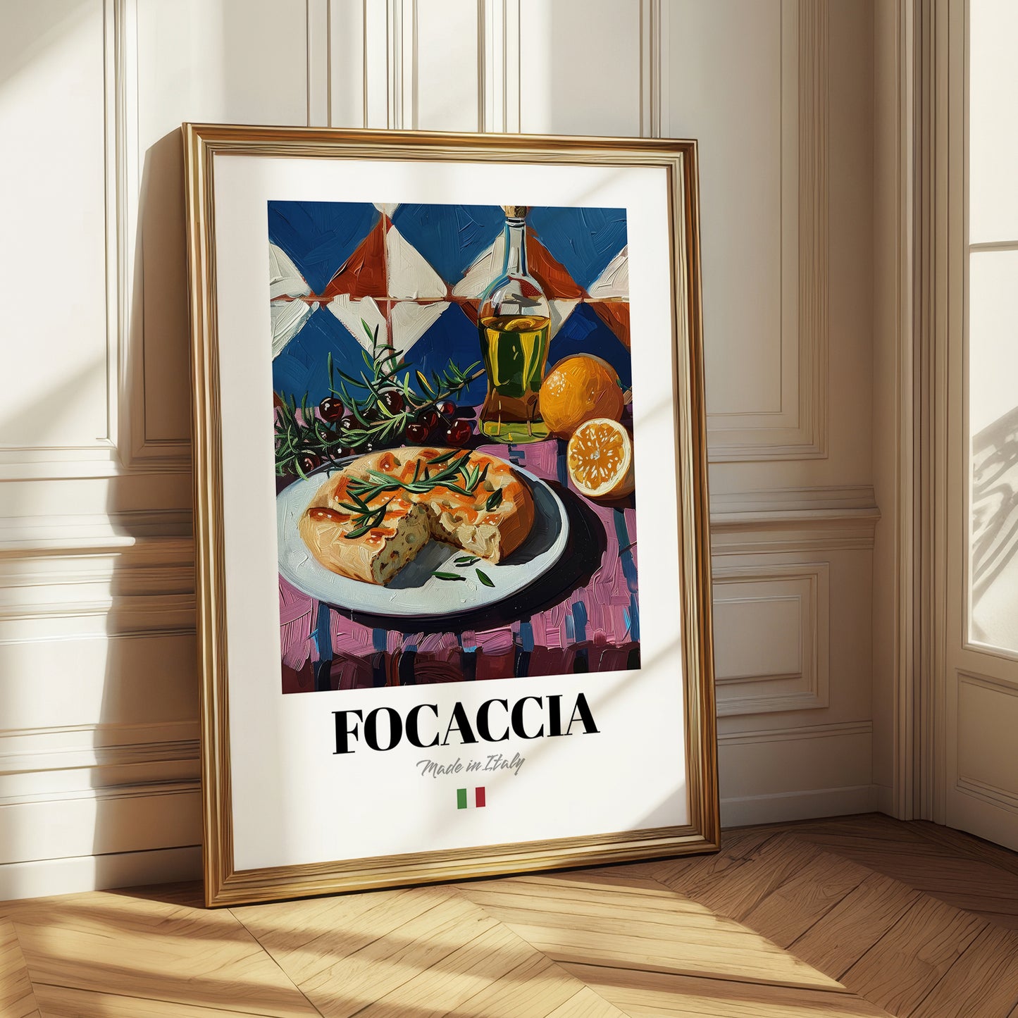 Focaccia – Italian Bread Dish, Tavern Poster