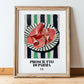 Prosciutto di Parma – Italian Meat Dish, Farmhouse Kitchen Painting, in wooden frame leaning on the floor