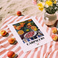 Carpaccio – Italian Meat Dish, Tavern Art, unframed on coastal sand