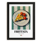 Frittata – Italian Snack Dish, Restaurant Painting, in sleek black frame
