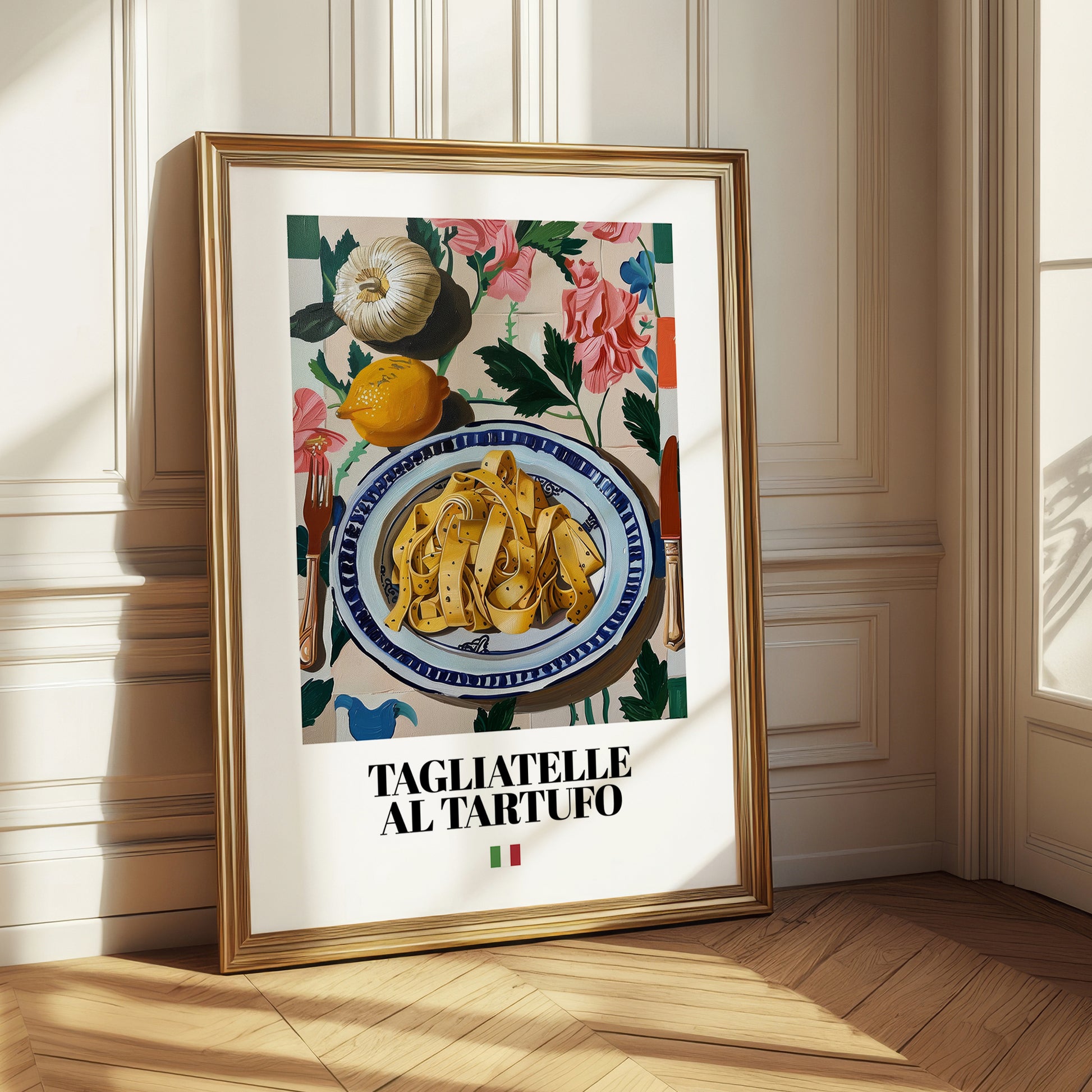 Tagliatelle al Tartufo – Italian Pasta, Ristorante Painting