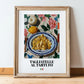 Tagliatelle al Tartufo – Italian Pasta, Ristorante Painting, in wooden frame leaning on the floor