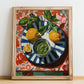 Pesto alla Genovese – Italian Pasta, Ristorante Illustration, no-text version framed in wood