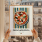 Pizza Napoletana – Italian Pizza, Pizzeria Still Life, styled in a charming Paris street view