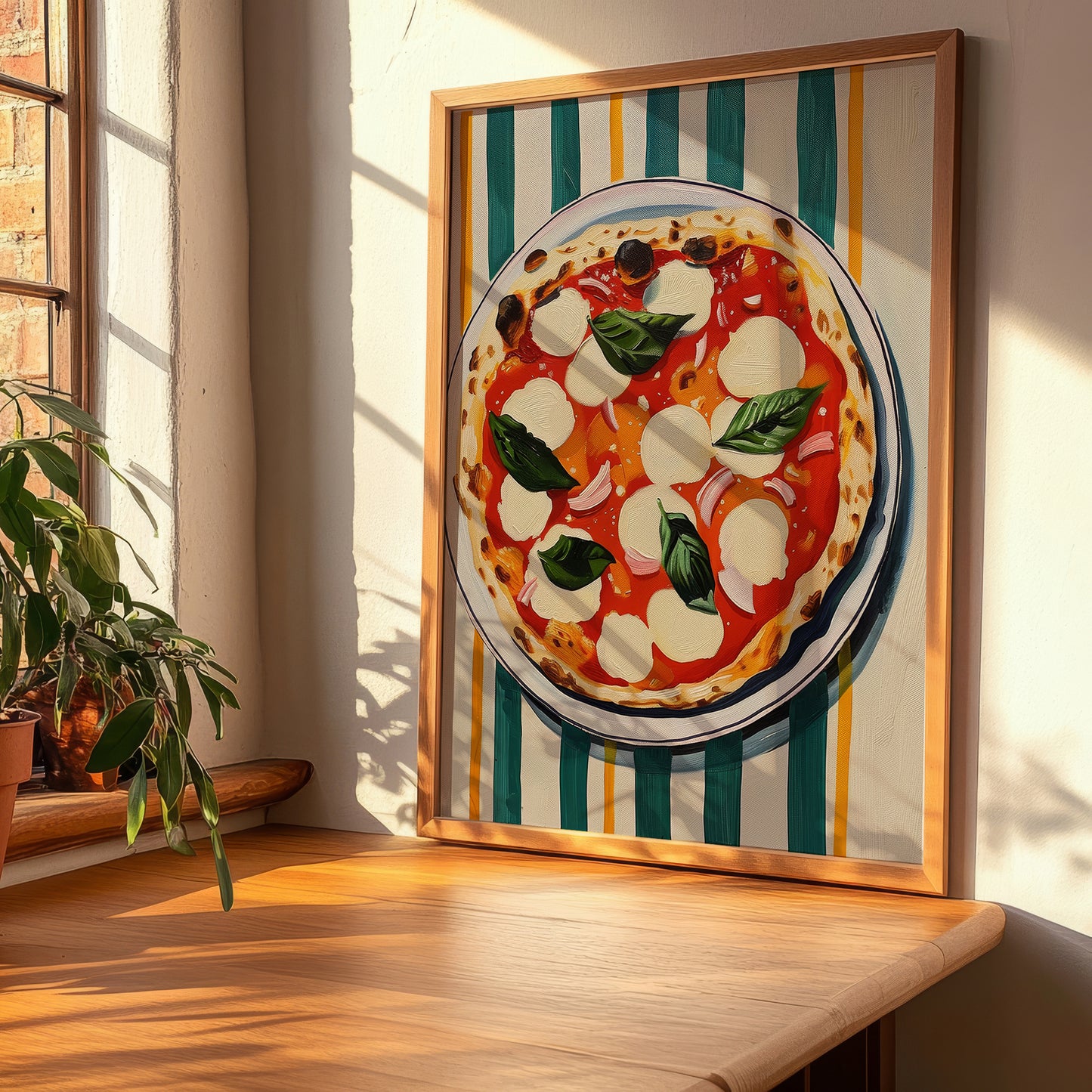 Pizza Napoletana – Italian Pizza, Pizzeria Still Life, clean layout with no caption