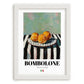 Bombolone – Italian Pastry Dish, Tavern Poster, placed in minimal white frame