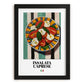 Insalata Caprese – Italian Salad Dish, Bistro Still Life, in sleek black frame