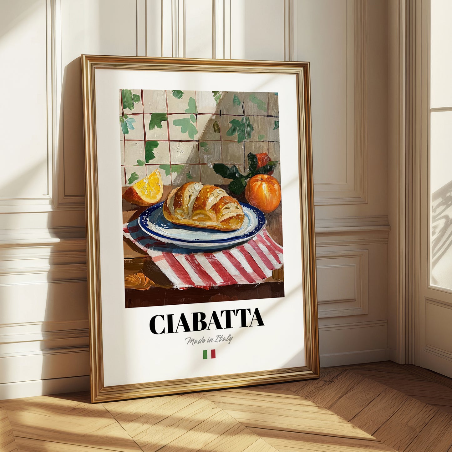 Ciabatta – Italian Bread Dish, Café Wall Art