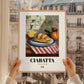 Ciabatta – Italian Bread Dish, Café Wall Art, styled in a charming Paris street view