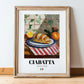 Ciabatta – Italian Bread Dish, Café Wall Art, in wooden frame leaning on the floor
