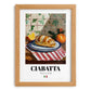 Ciabatta – Italian Bread Dish, Café Wall Art, set in oak frame
