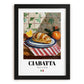 Ciabatta – Italian Bread Dish, Café Wall Art, in sleek black frame