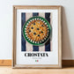 Crostata – Italian Dessert Dish, Fine Dining Restaurant Art, in wooden frame leaning on the floor