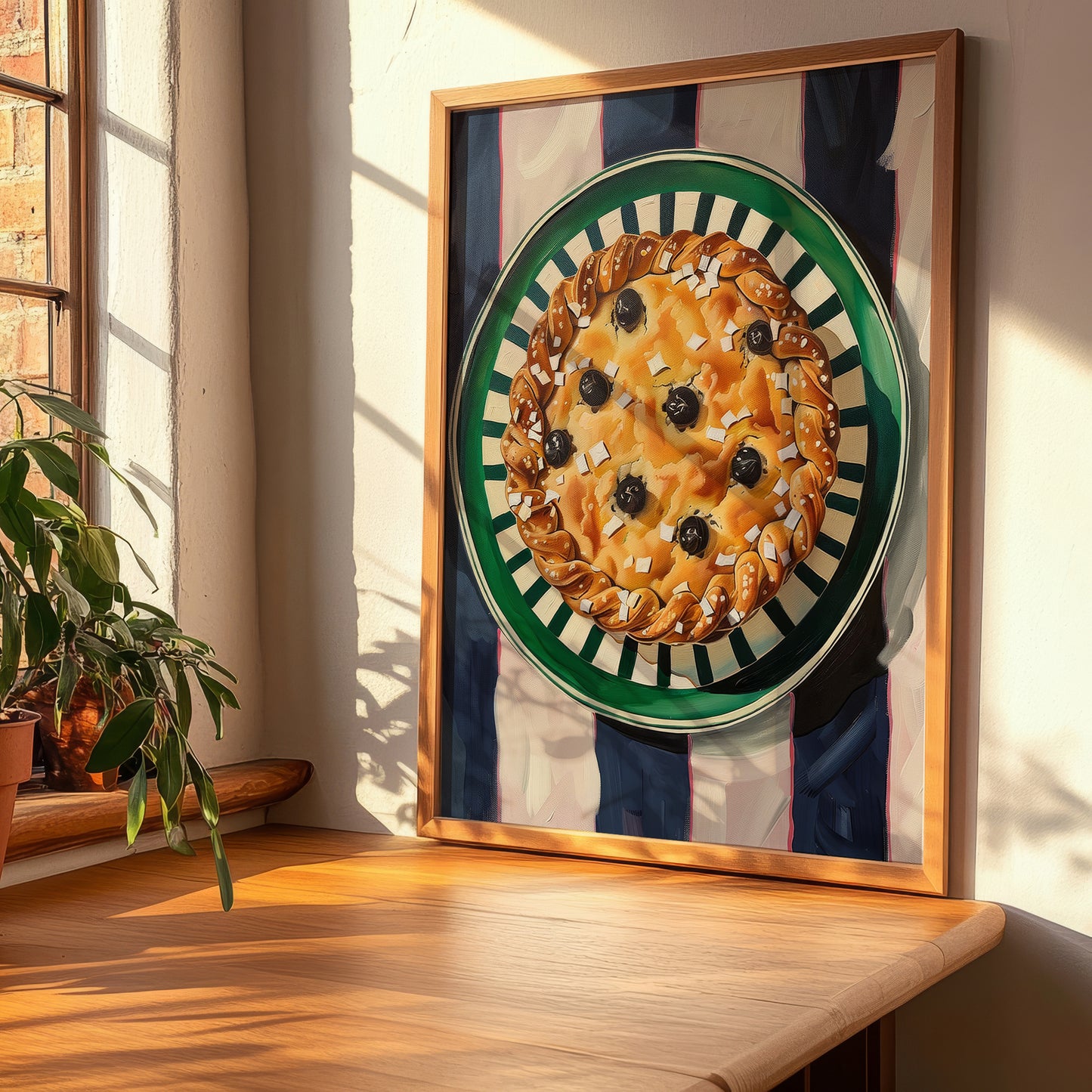 Crostata – Italian Dessert Dish, Fine Dining Restaurant Art, clean layout with no caption