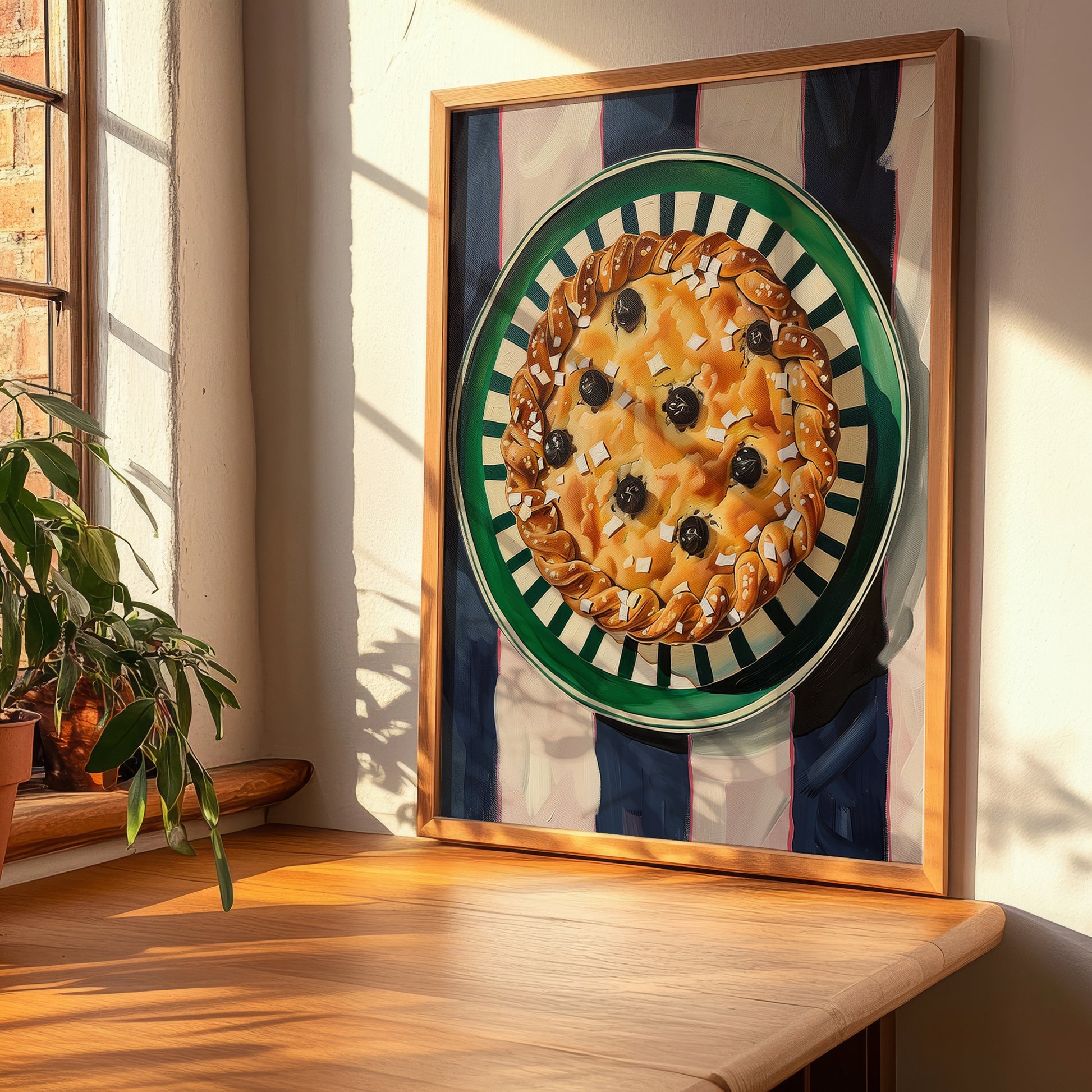 Crostata – Italian Dessert Dish, Fine Dining Restaurant Art, clean layout with no caption