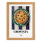 Crostata – Italian Dessert Dish, Fine Dining Restaurant Art, set in oak frame