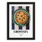 Crostata – Italian Dessert Dish, Fine Dining Restaurant Art, in sleek black frame