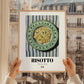Risotto – Italian Stew Dish, Tavern Illustration, styled in a charming Paris street view