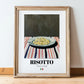 Risotto – Italian Stew Dish, Restaurant Still Life, in wooden frame leaning on the floor