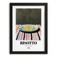 Risotto – Italian Stew Dish, Restaurant Still Life, in sleek black frame