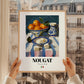 Nougat – Italian Dessert Dish, Café Poster, styled in a charming Paris street view
