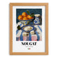 Nougat – Italian Dessert Dish, Café Poster, set in oak frame