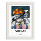 Nougat – Italian Dessert Dish, Café Poster, placed in minimal white frame