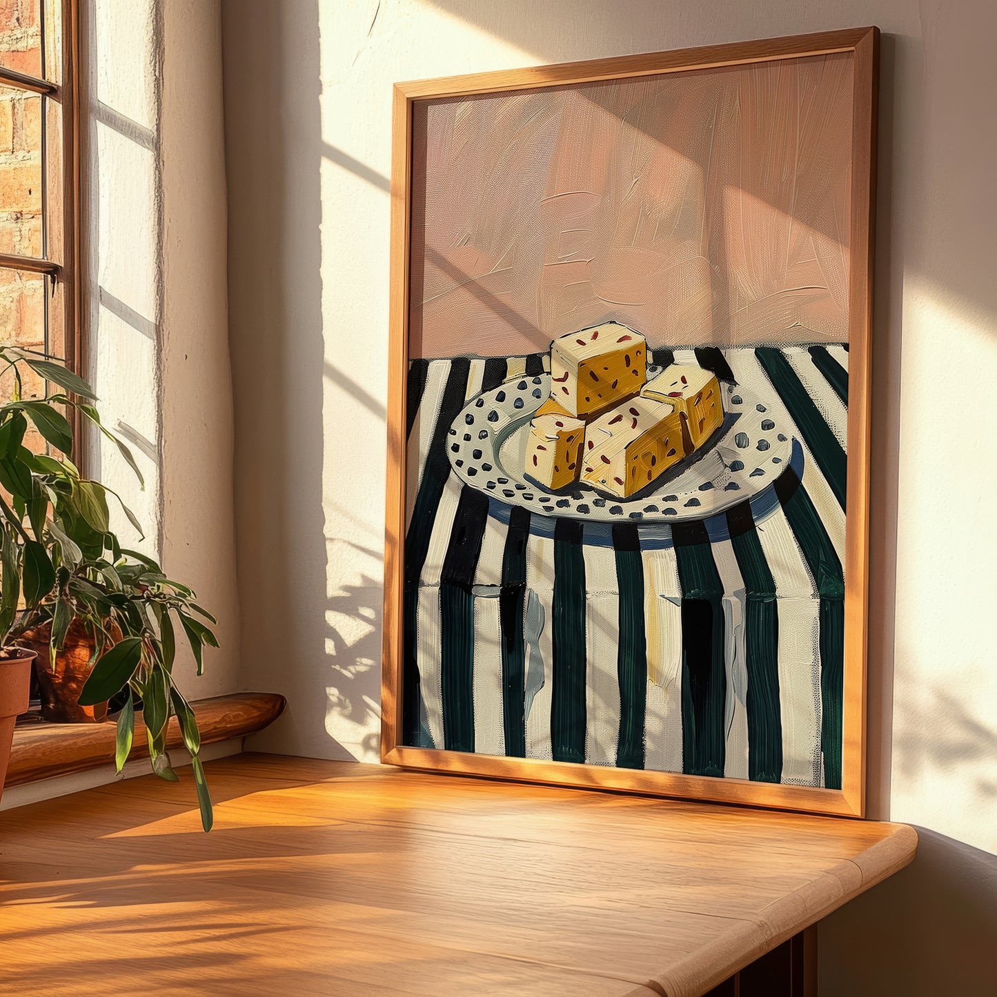 Nougat – Italian Dessert Dish, Café Still Life, clean layout with no caption