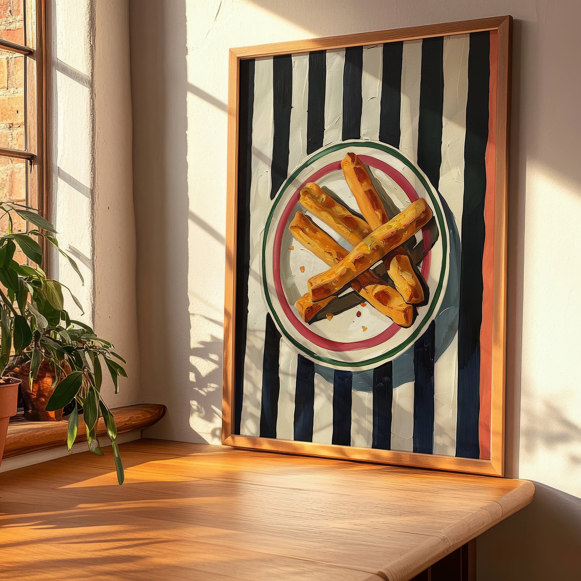 Grissini – Italian Bread Dish, Restaurant Poster, clean layout with no caption