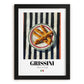 Grissini – Italian Bread Dish, Restaurant Poster, in sleek black frame