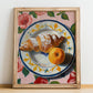 Sfogliatella – Italian Pastry Dish, Restaurant Wall Art, no-text version framed in wood