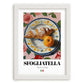 Sfogliatella – Italian Pastry Dish, Restaurant Wall Art, placed in minimal white frame