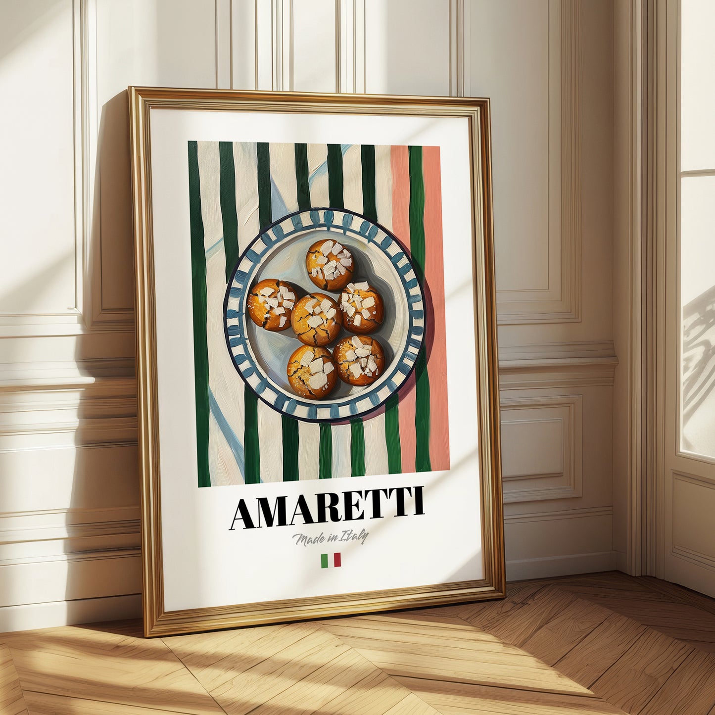 Amaretti – Italian Biscuits Dish, Café Poster