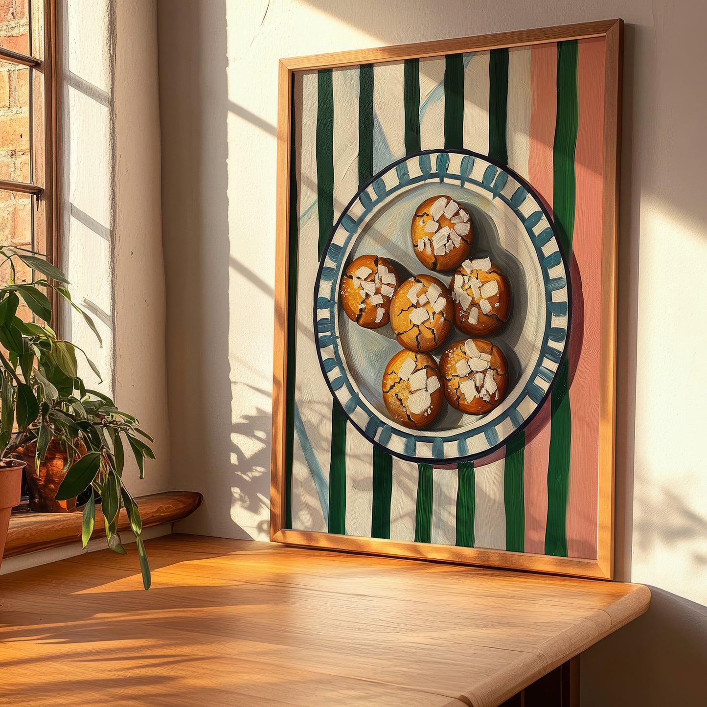 Amaretti – Italian Biscuits Dish, Café Poster, clean layout with no caption