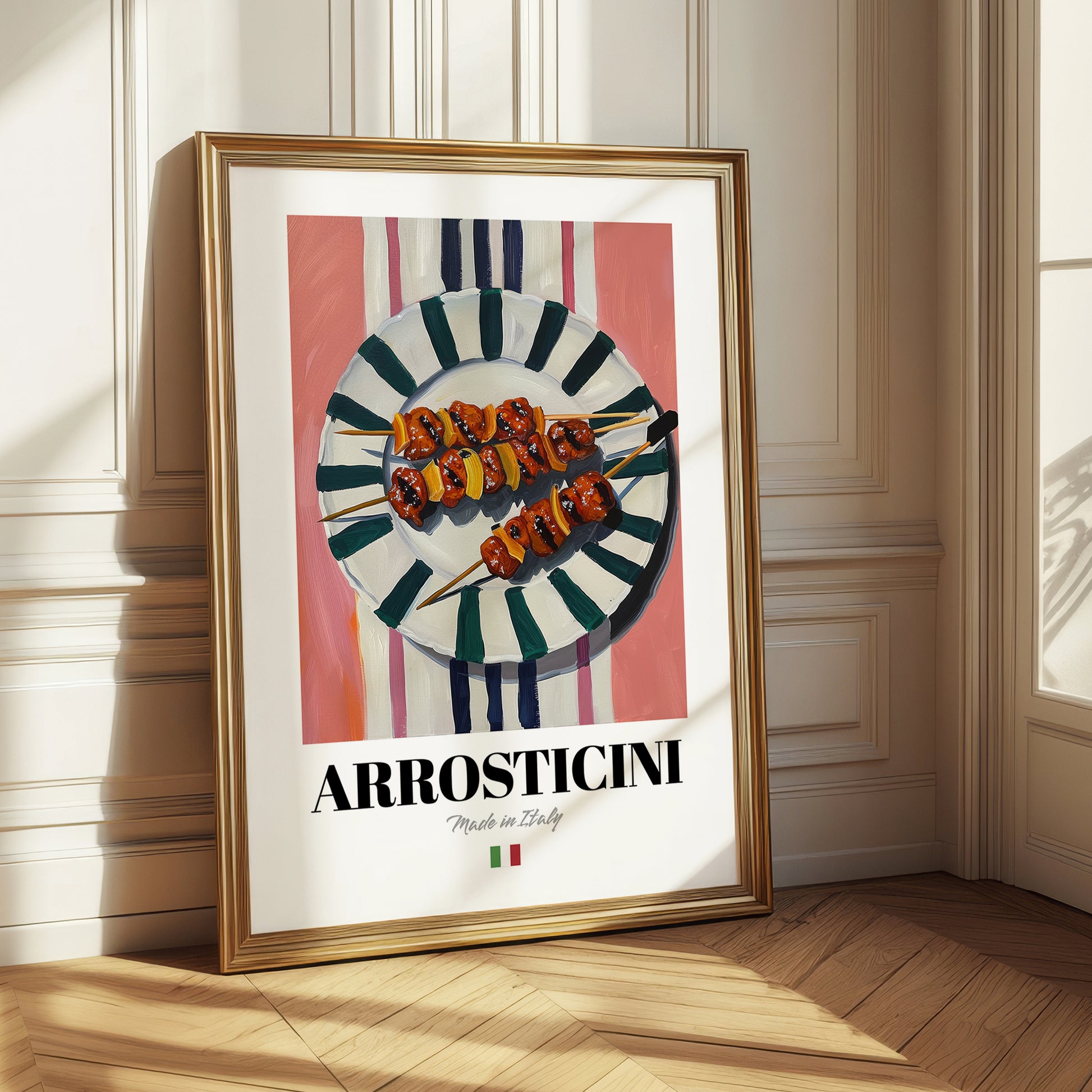 Arrosticini – Italian Meat Dish, Café Poster
