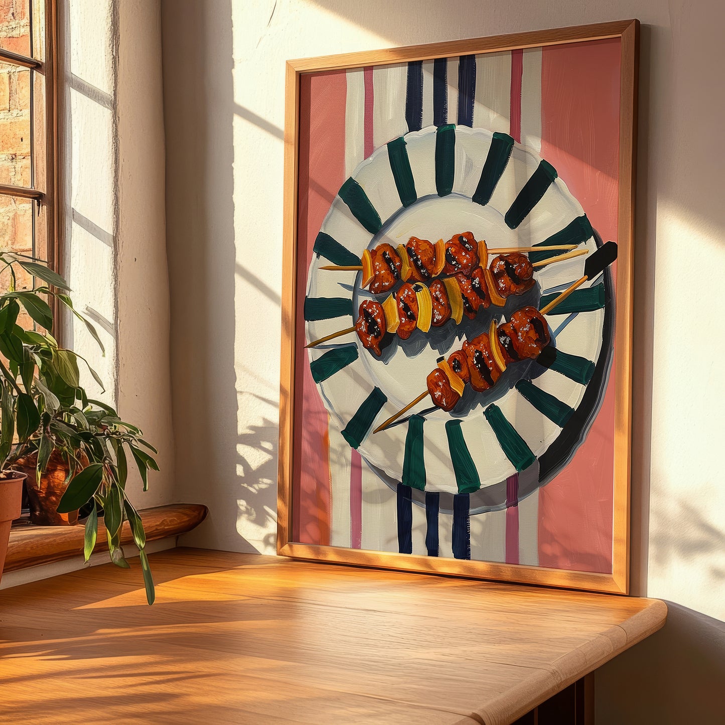Arrosticini – Italian Meat Dish, Café Poster, clean layout with no caption