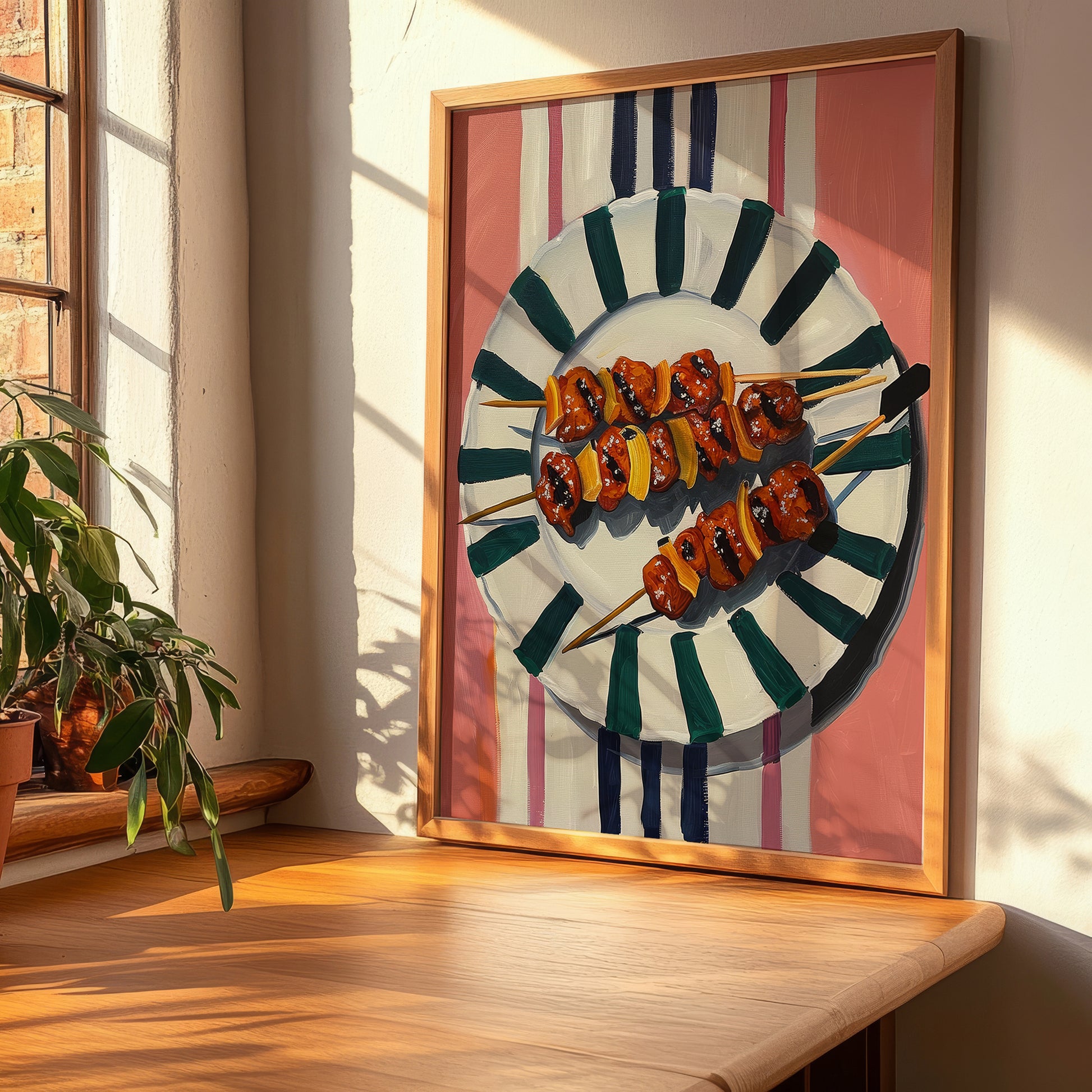 Arrosticini – Italian Meat Dish, Café Poster, clean layout with no caption