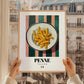 Penne – Italian Pasta, Restaurant Poster, styled in a charming Paris street view