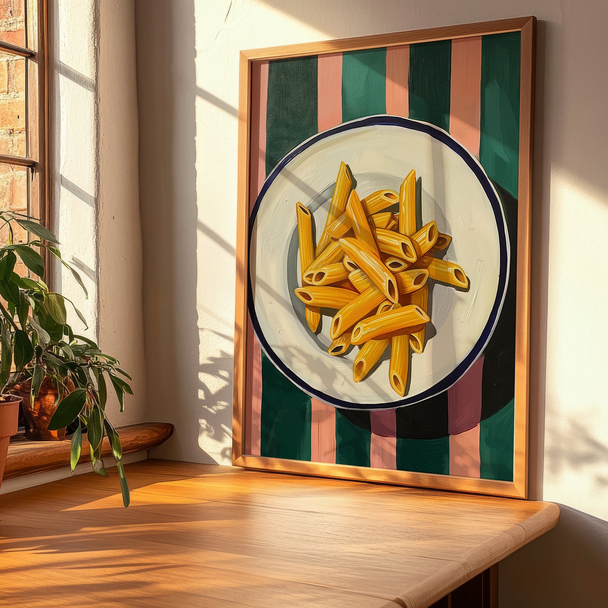 Penne – Italian Pasta, Restaurant Poster, clean layout with no caption