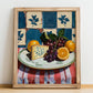 Gorgonzola – Italian Cheese Dish, Restaurant Painting, no-text version framed in wood