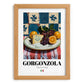 Gorgonzola – Italian Cheese Dish, Restaurant Painting, set in oak frame